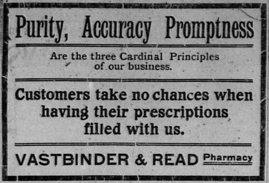 Newspaper ad - <i>The Copper Country Evening News</i>, 25 Aug 1904
